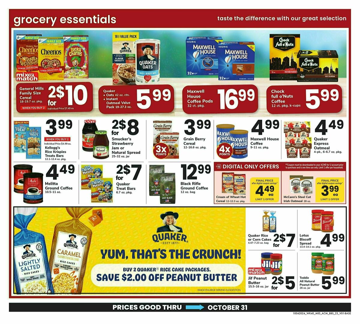 ACME Markets Big Book of Savings Weekly Ad from October 4