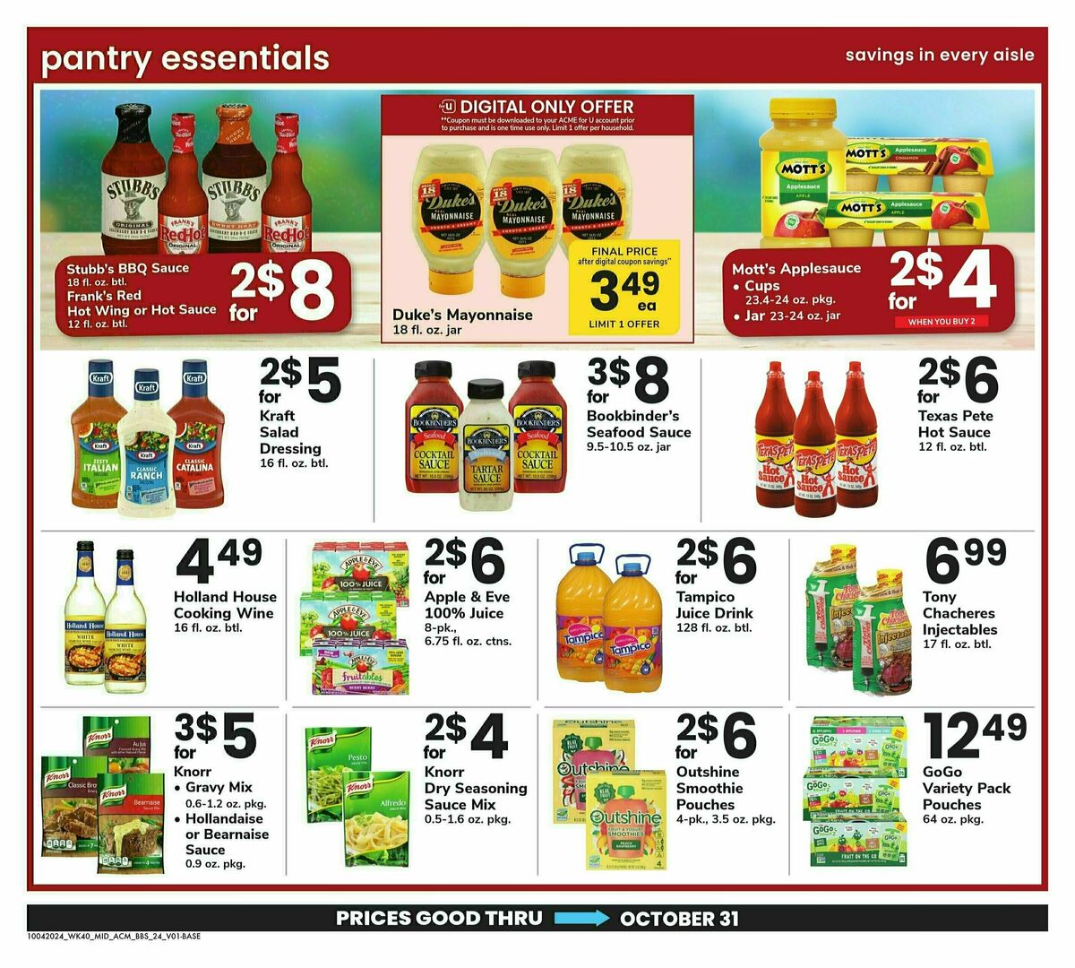 ACME Markets Big Book of Savings Weekly Ad from October 4