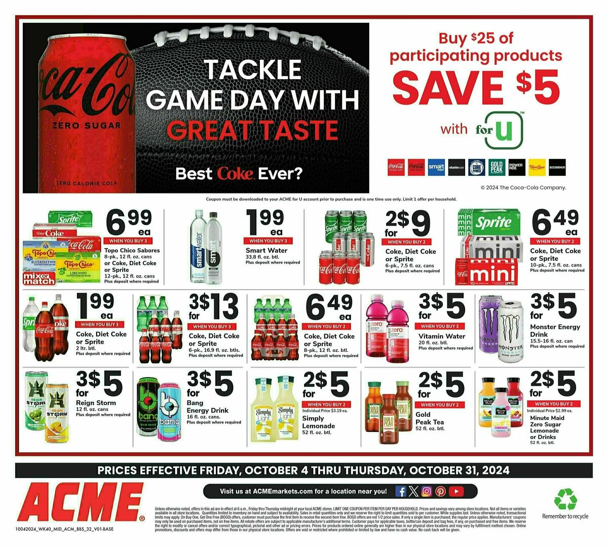 ACME Markets Big Book of Savings Weekly Ad from October 4