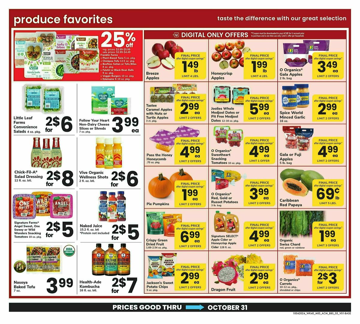 ACME Markets Big Book of Savings Weekly Ad from October 4