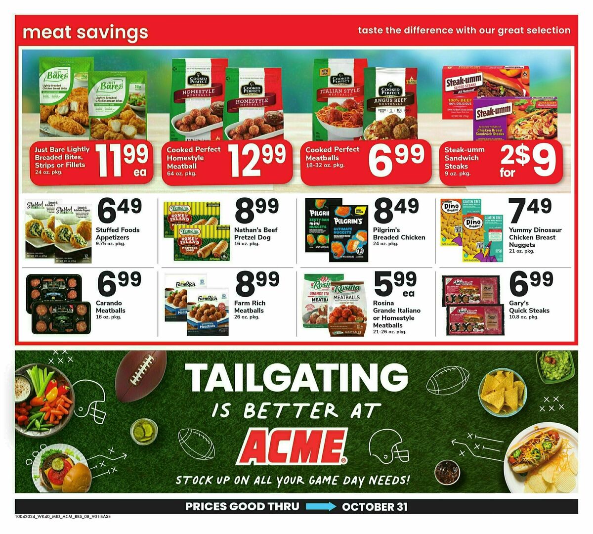 ACME Markets Big Book of Savings Weekly Ad from October 4