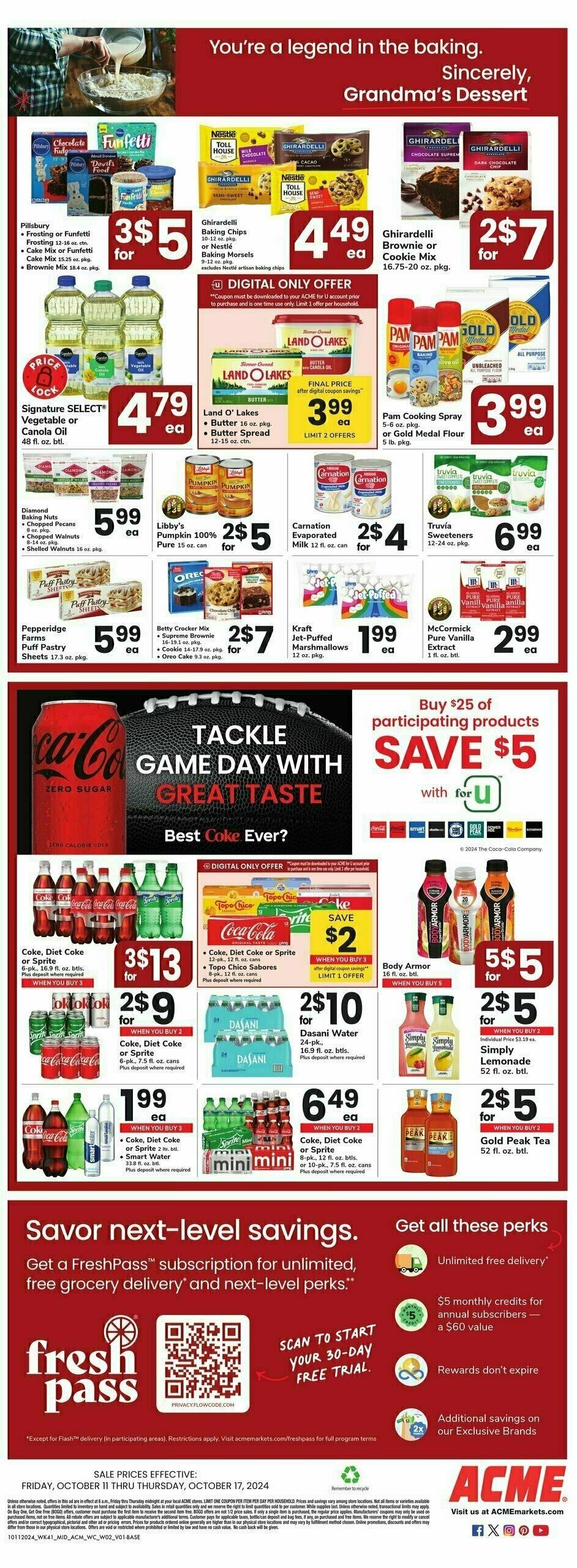 ACME Markets Weekly Ad from October 11