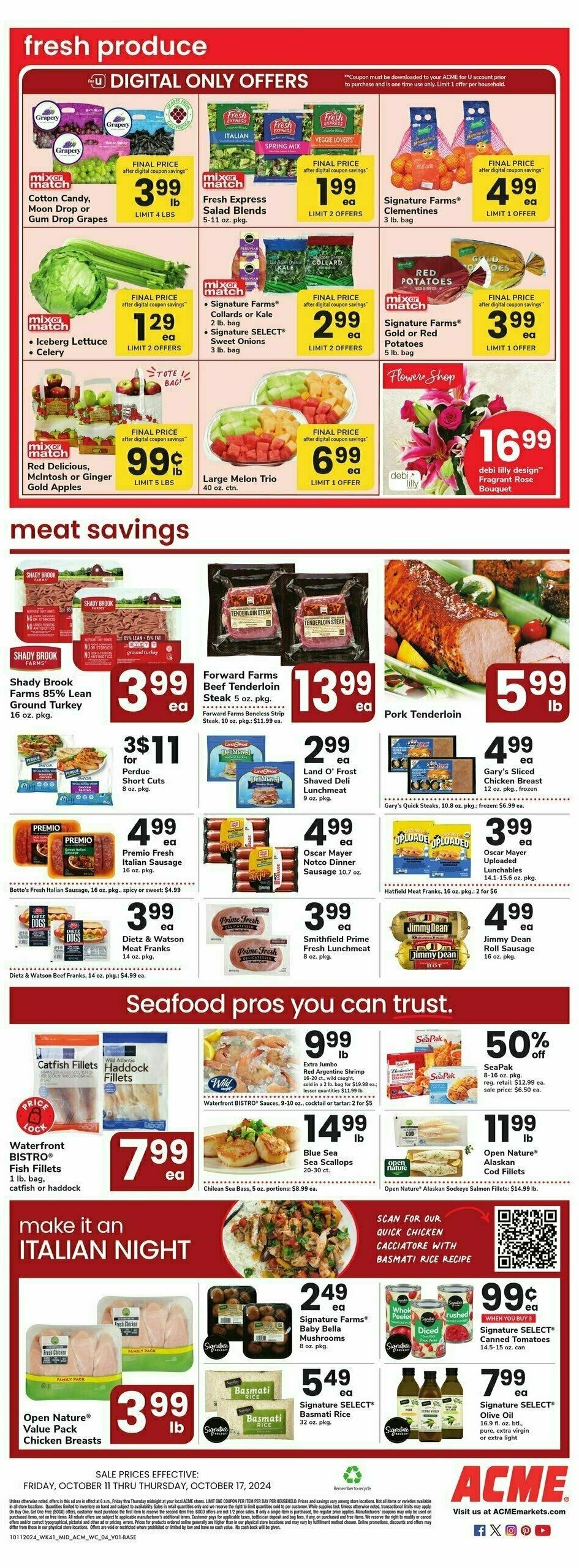 ACME Markets Weekly Ad from October 11