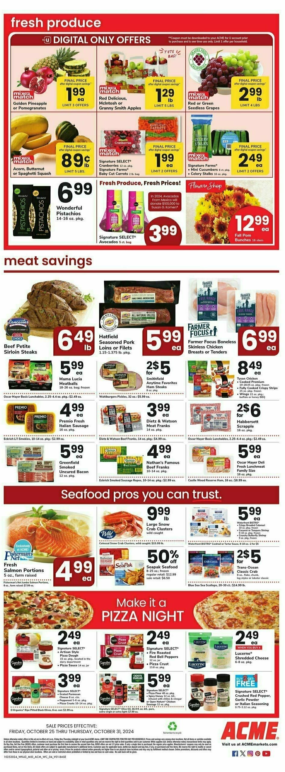 ACME Markets Weekly Ad from October 25