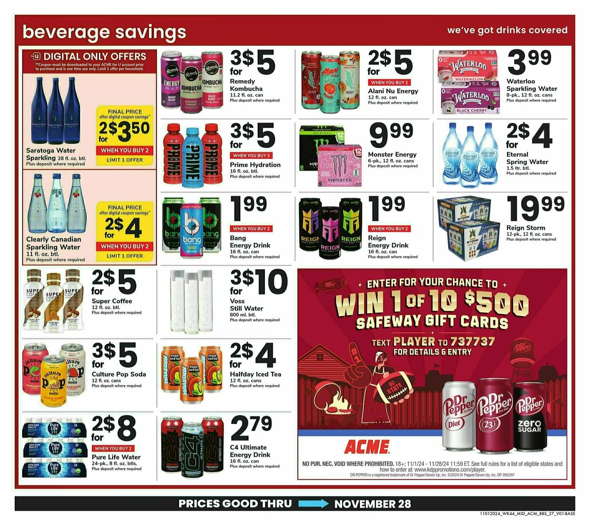 ACME Markets Weekly Ad from November 1