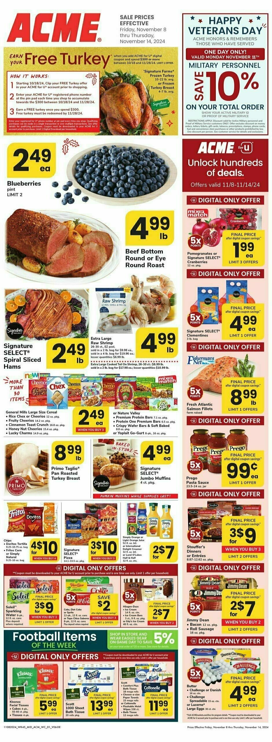 ACME Markets Weekly Ad from November 8