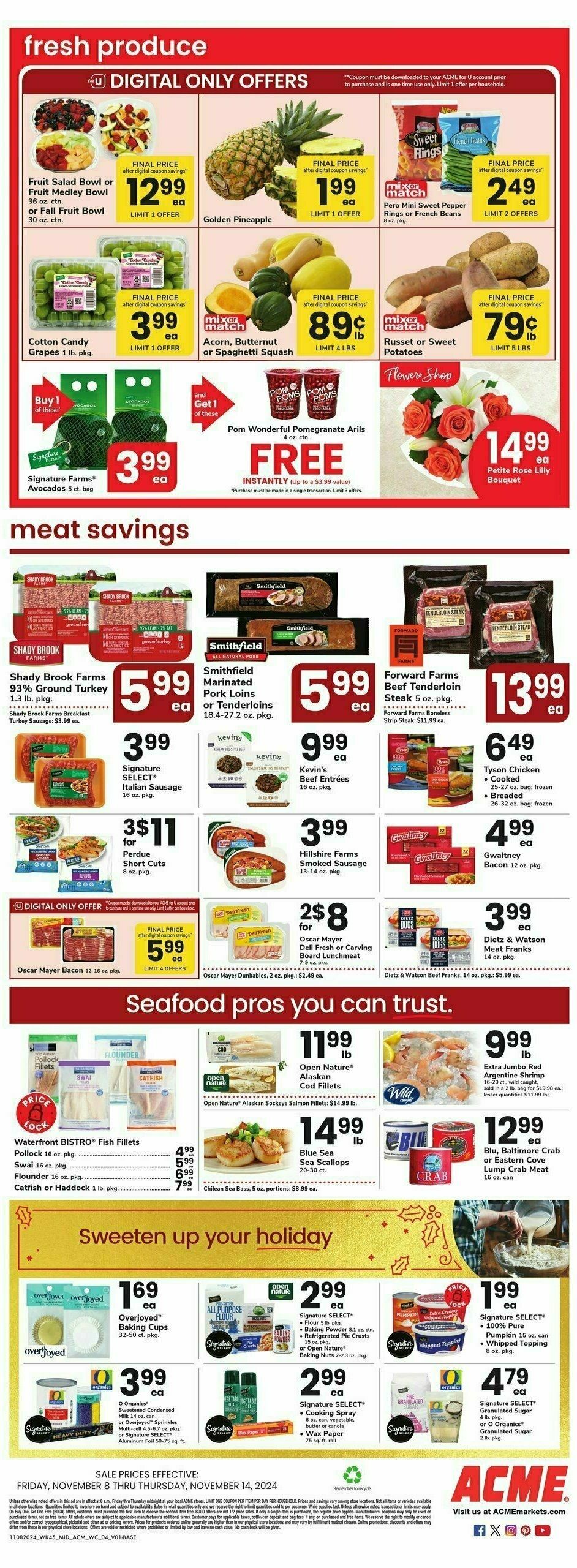 ACME Markets Weekly Ad from November 8