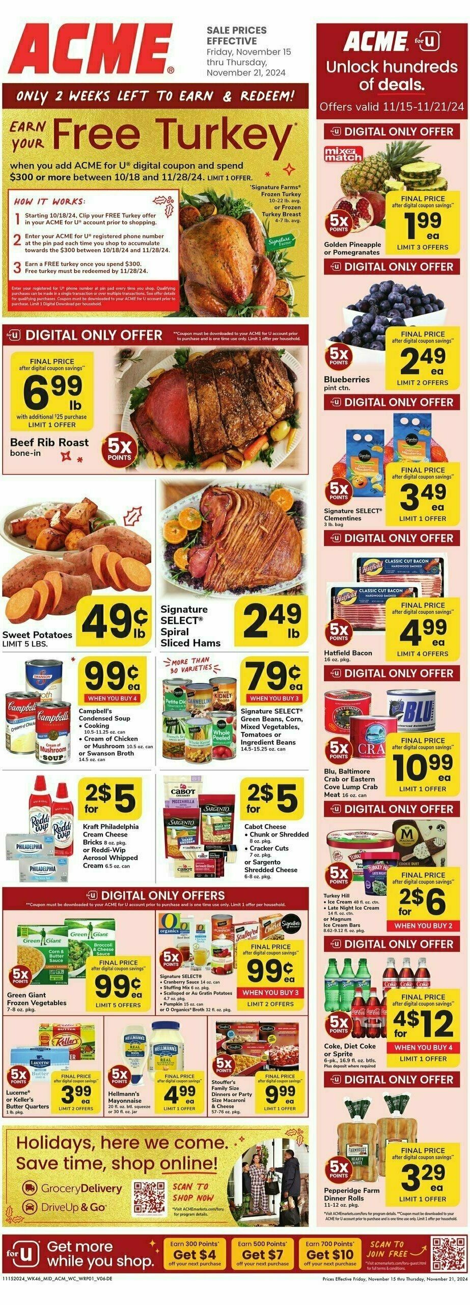 ACME Markets Weekly Ad from November 15