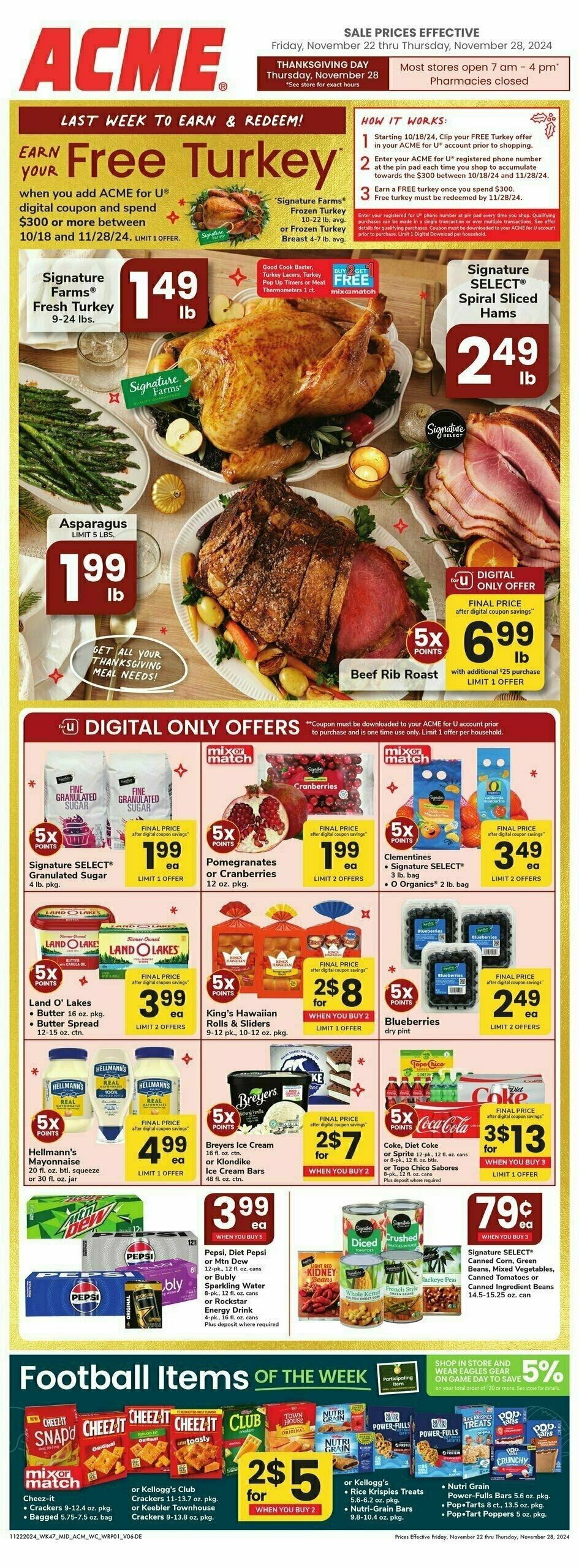 ACME Markets Weekly Ad from November 22