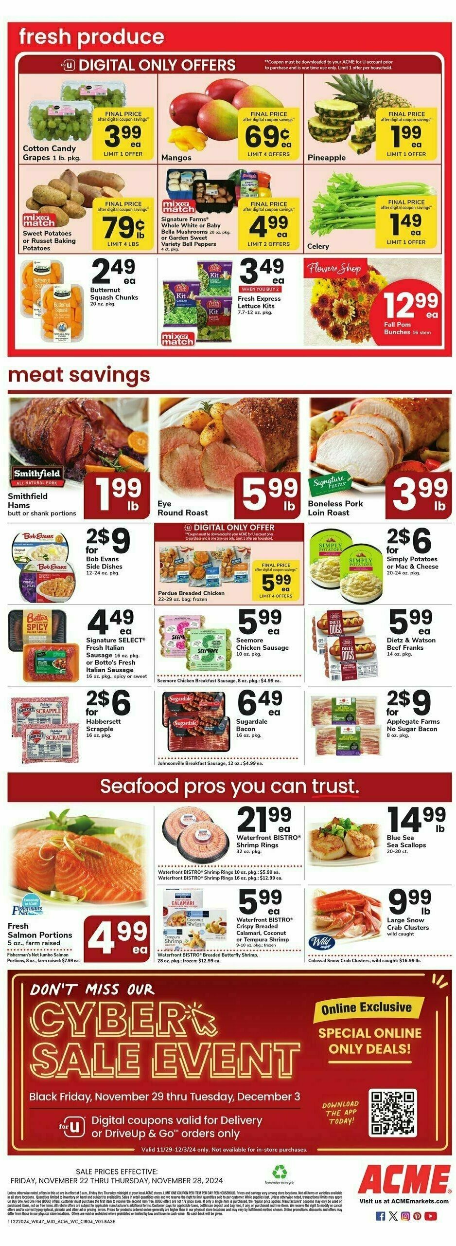 ACME Markets Weekly Ad from November 22