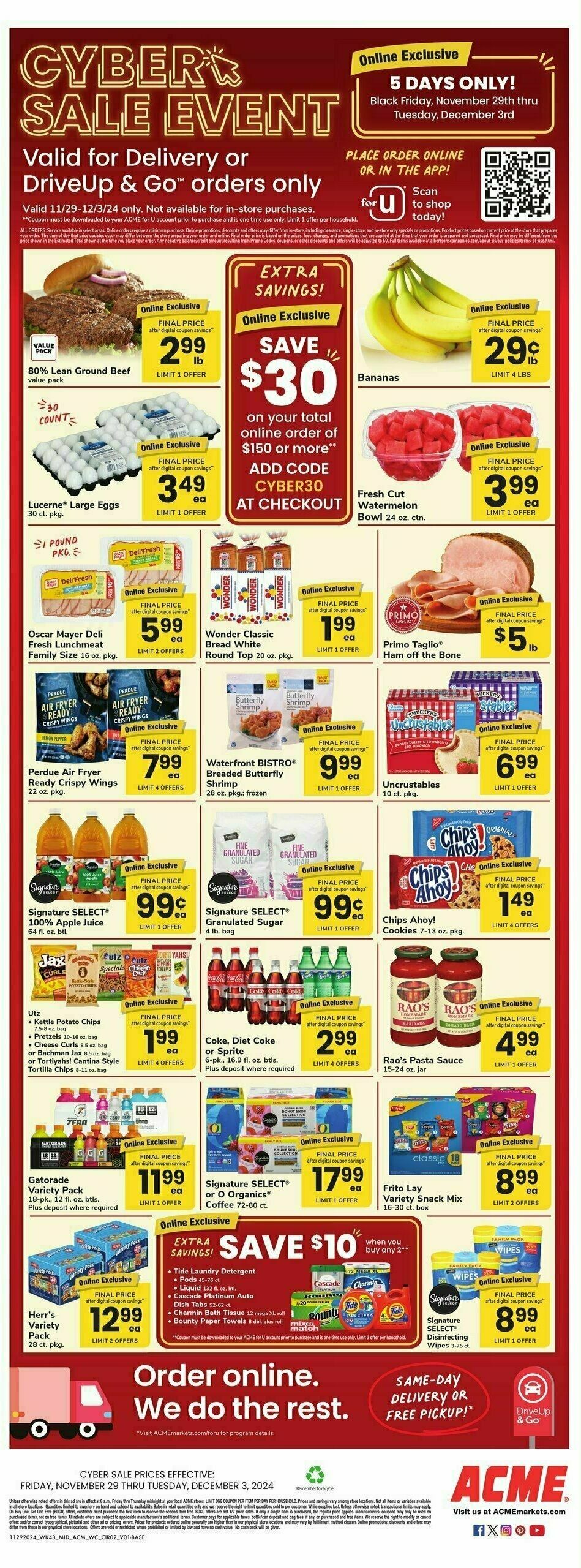 ACME Markets Weekly Ad from November 29