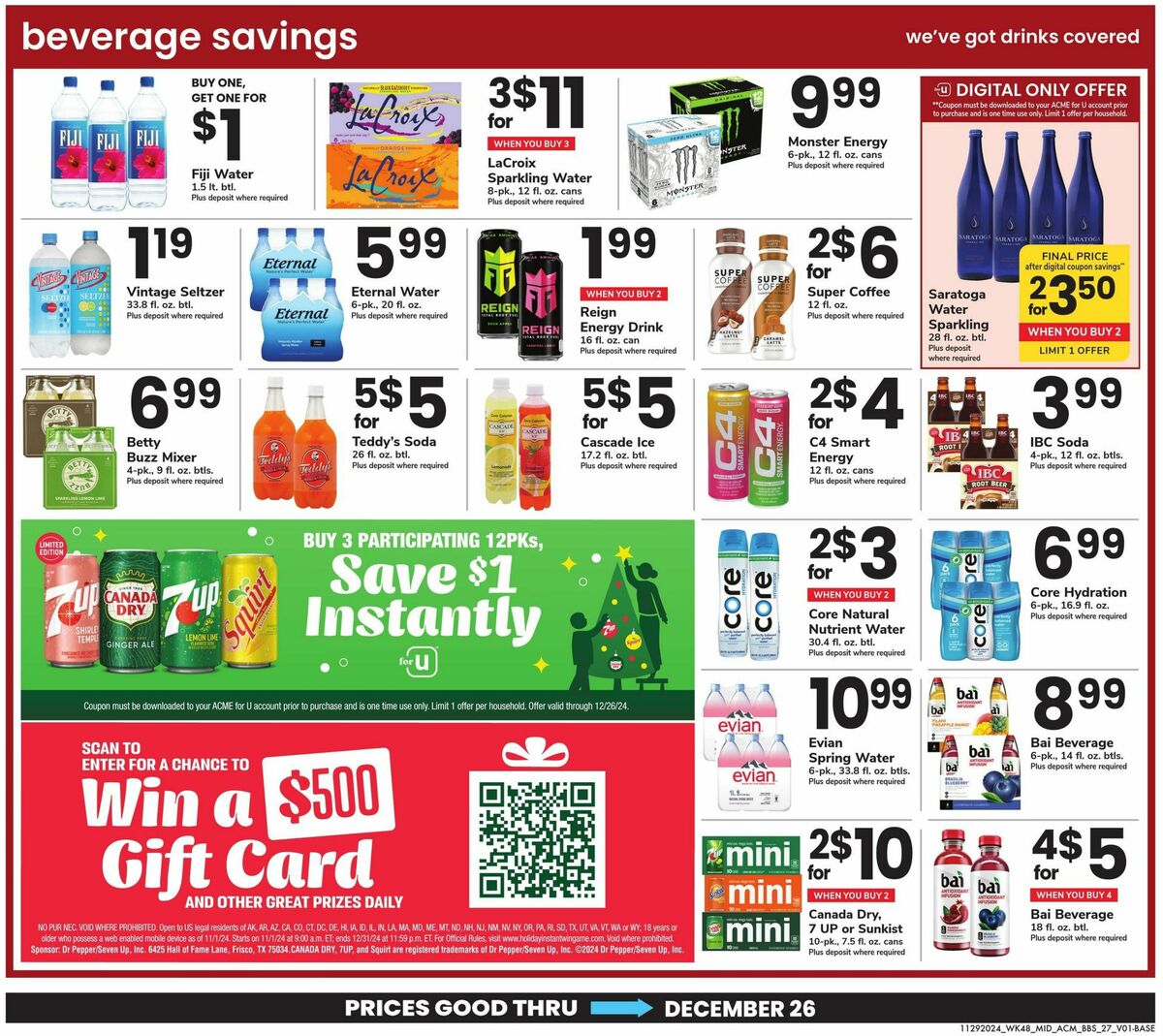 ACME Markets Big Book Savings Weekly Ad from November 29