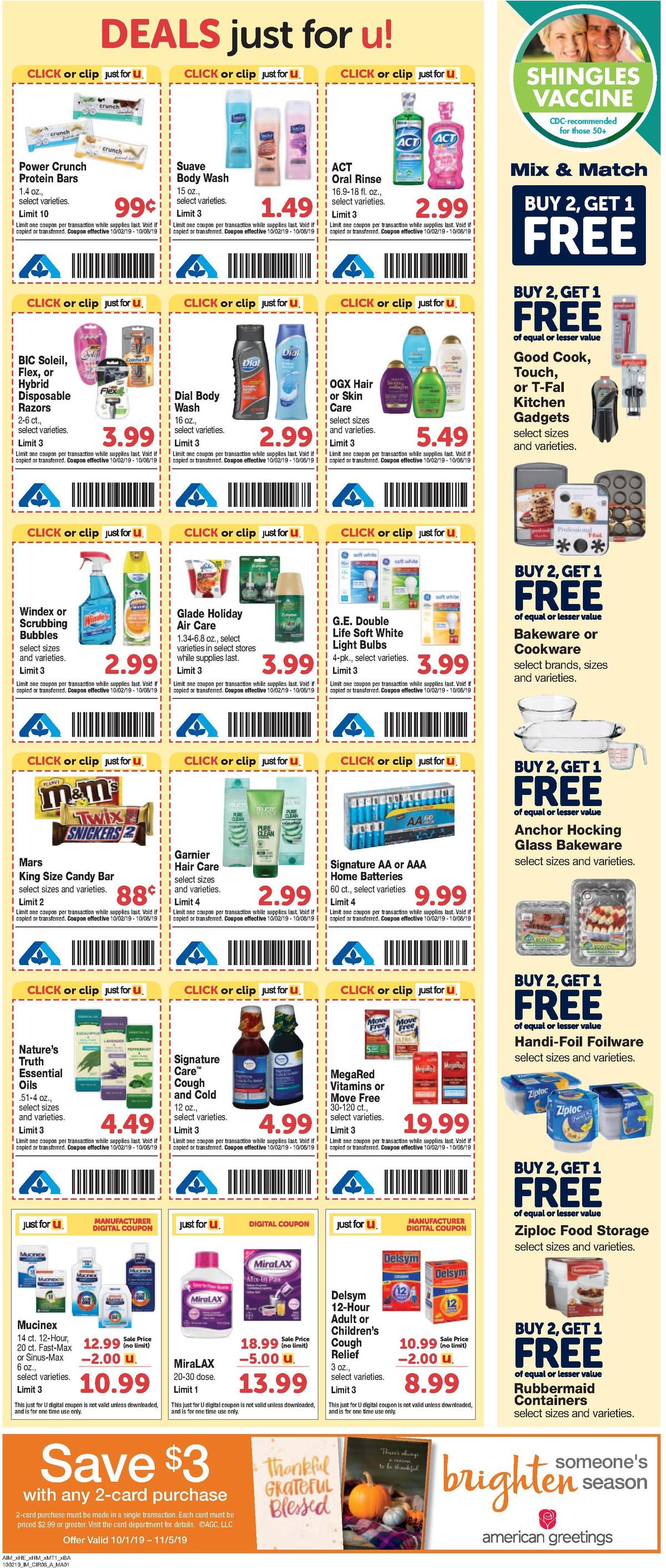 Albertsons Weekly Ad from October 2