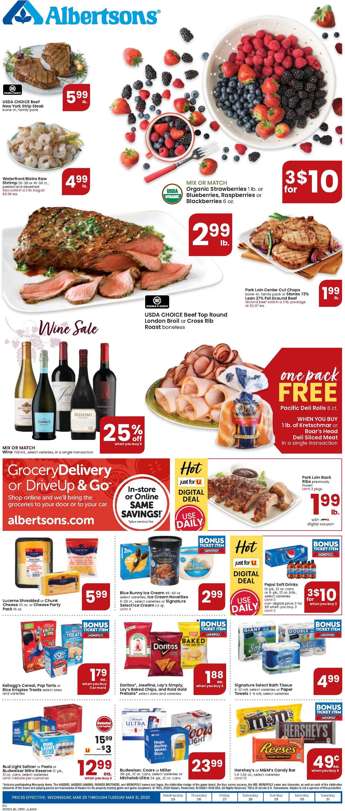 Albertsons Weekly Ad from March 25