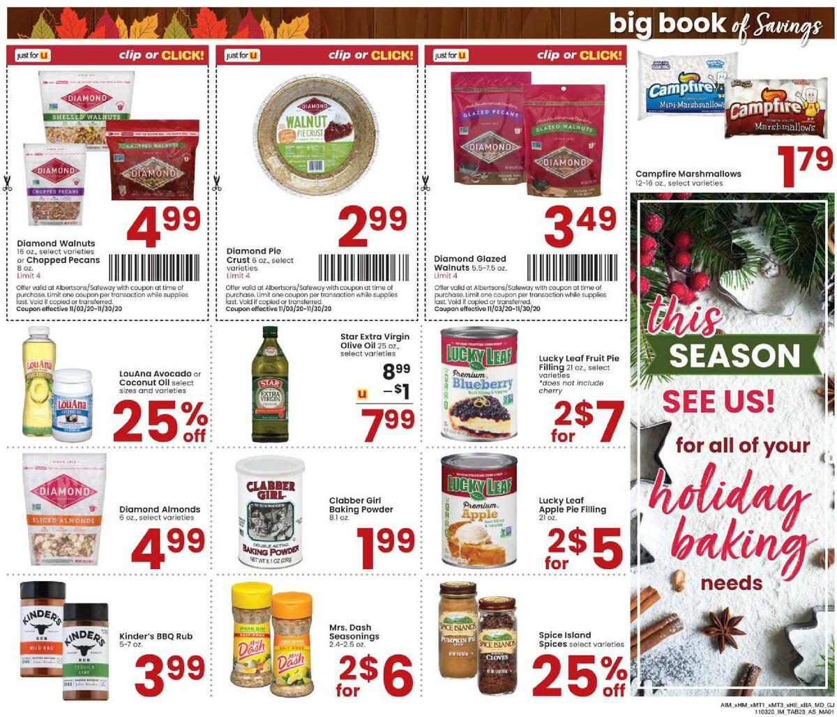 Albertsons Magazine Weekly Ad from November 3