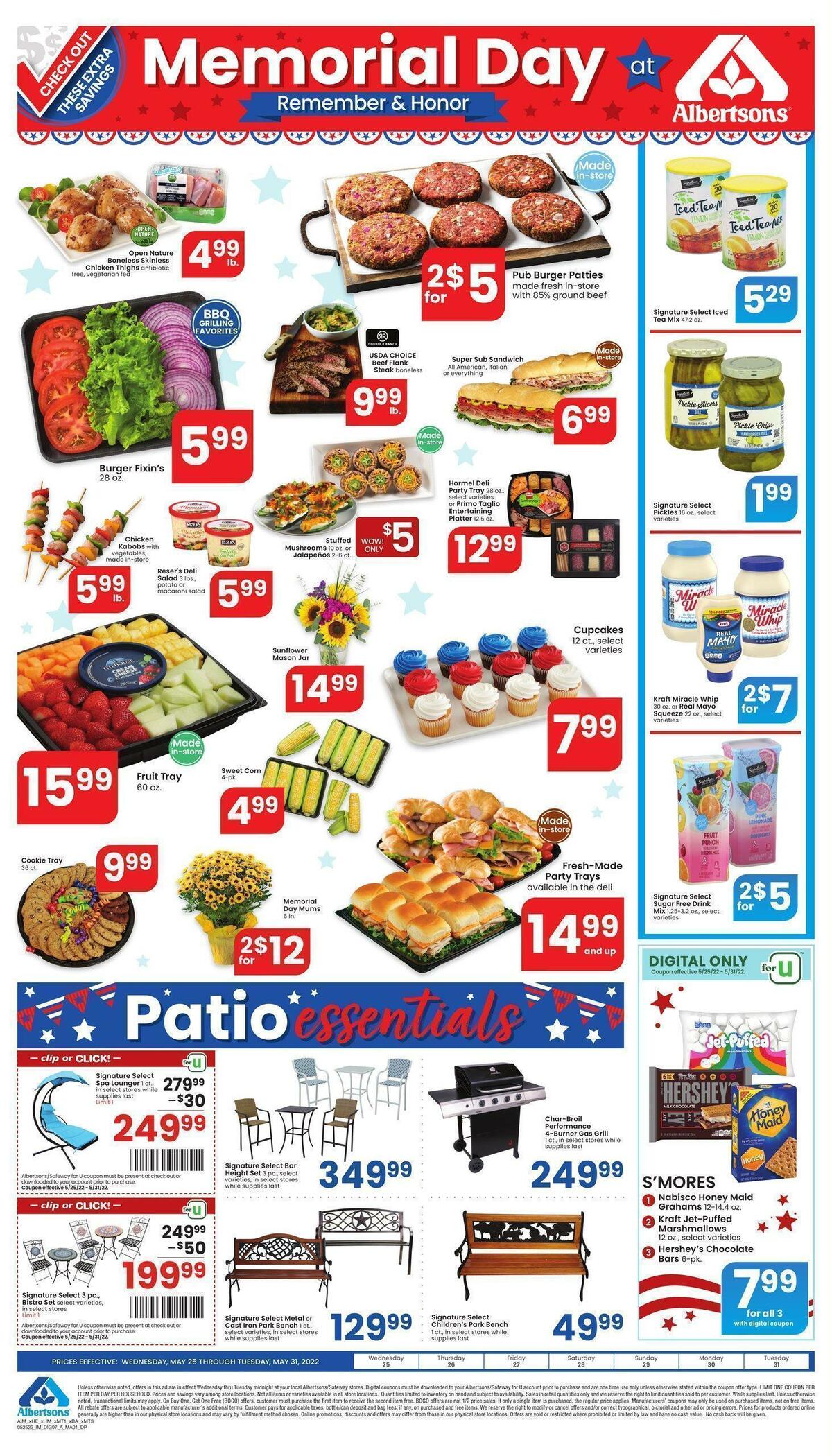 Albertsons Memorial Day Weekly Ad from May 25