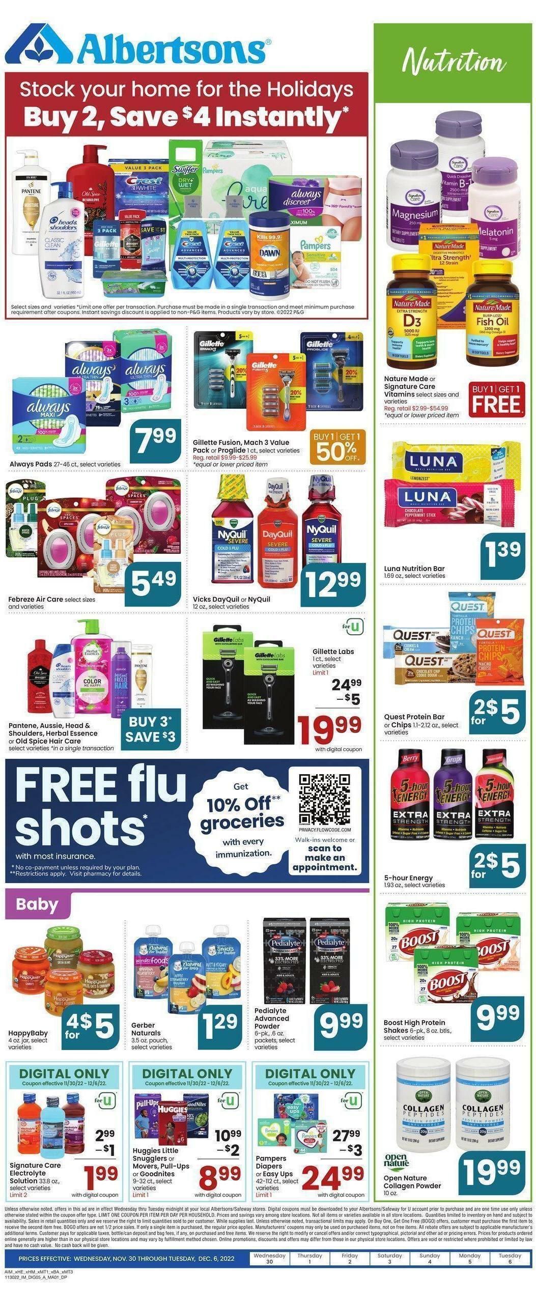 Albertsons Weekly Ad from November 30