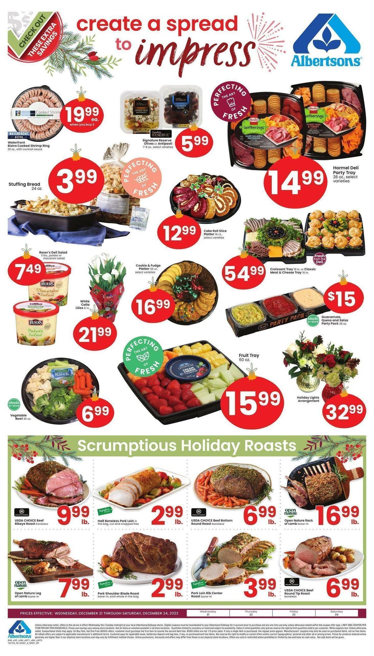 Albertsons Bonus Savings Weekly Ad from December 21