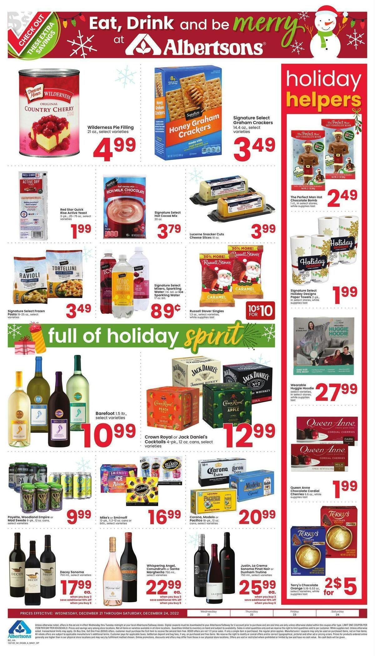 Albertsons Bonus Savings Weekly Ad from December 21