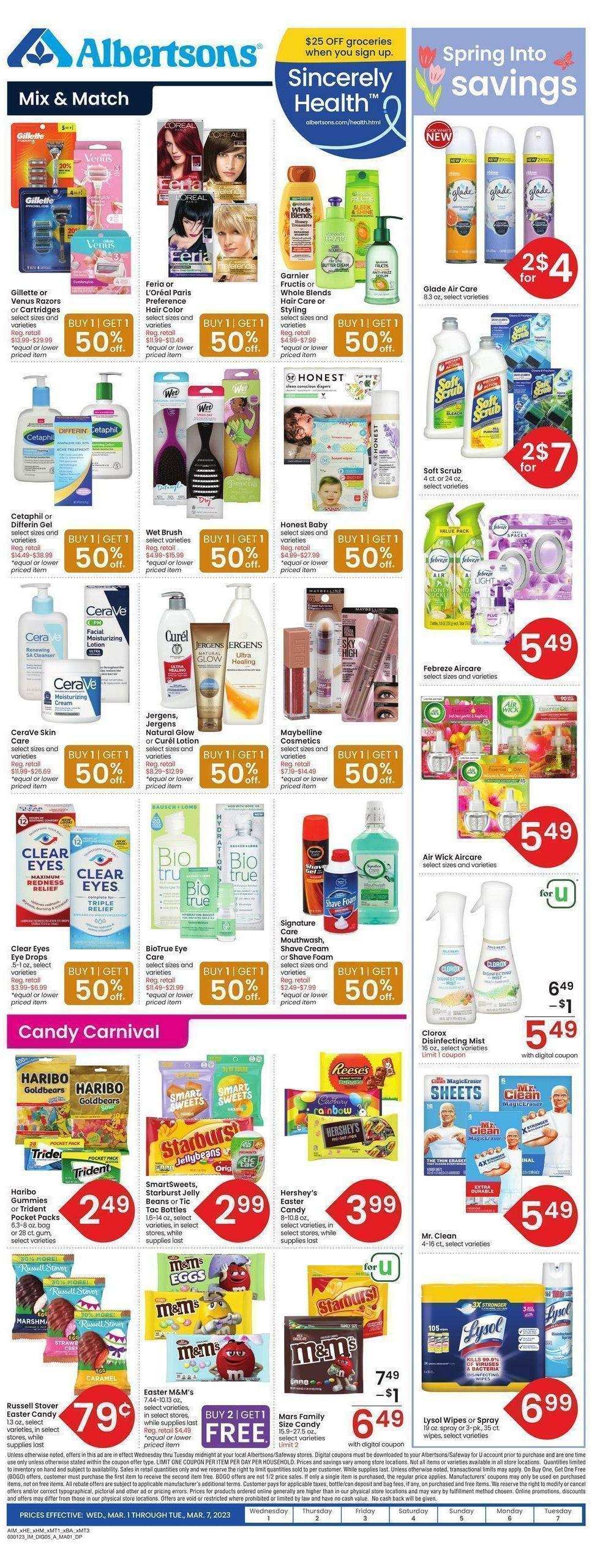 Albertsons Weekly Ad from March 1