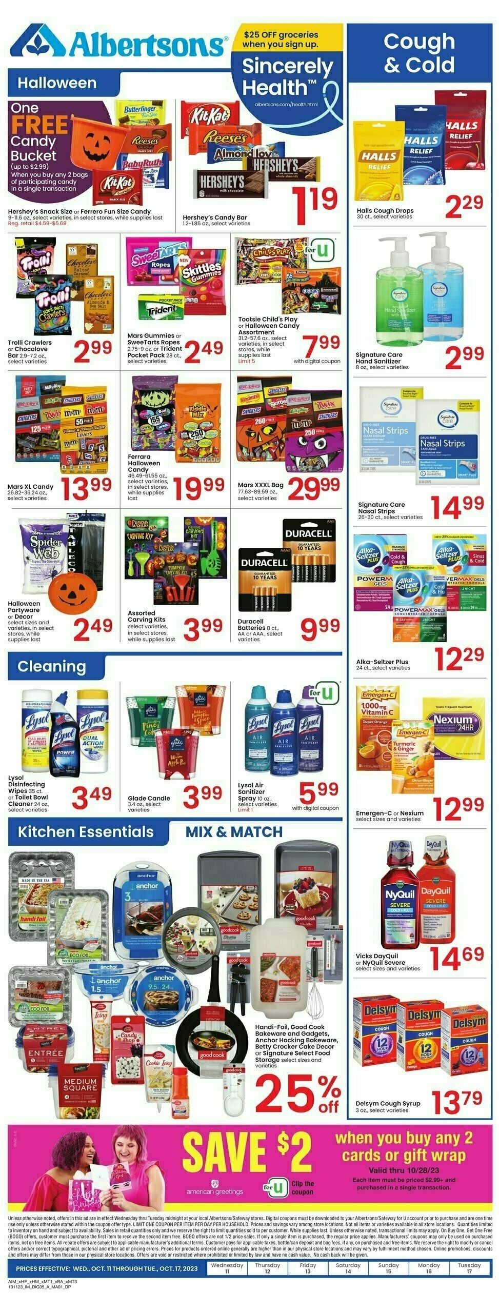 Albertsons Weekly Ad from October 11