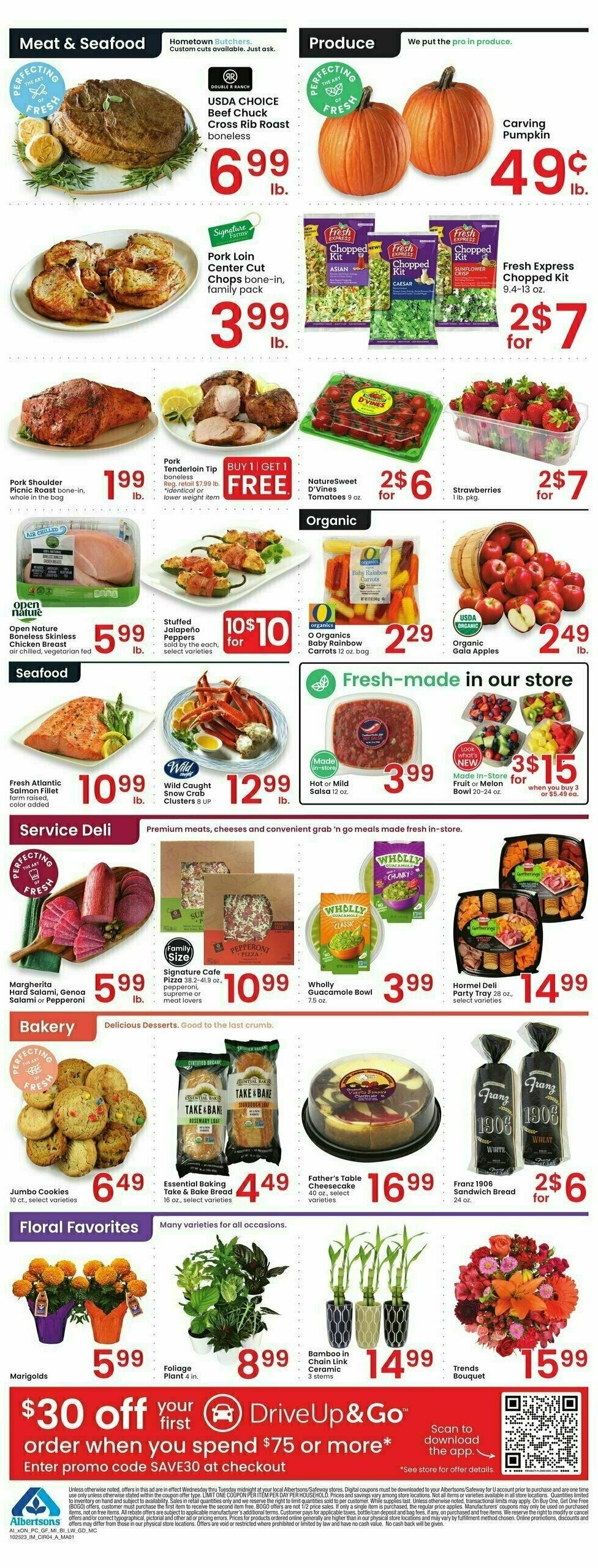 Albertsons Weekly Ad from October 25