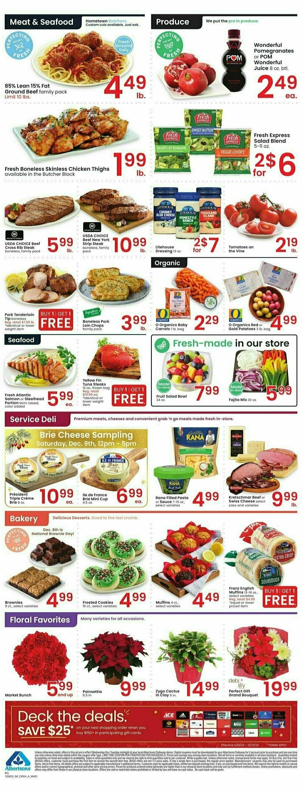 Albertsons Weekly Ad from December 6