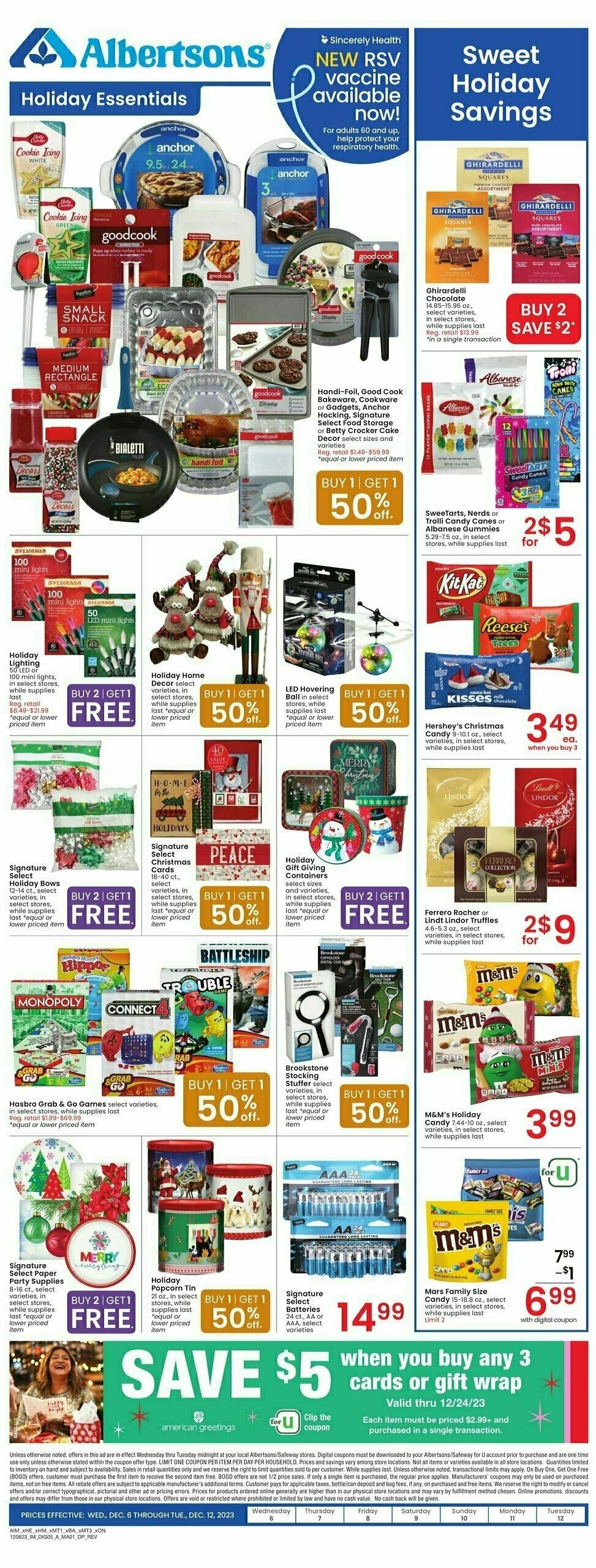 Albertsons Weekly Ad from December 6