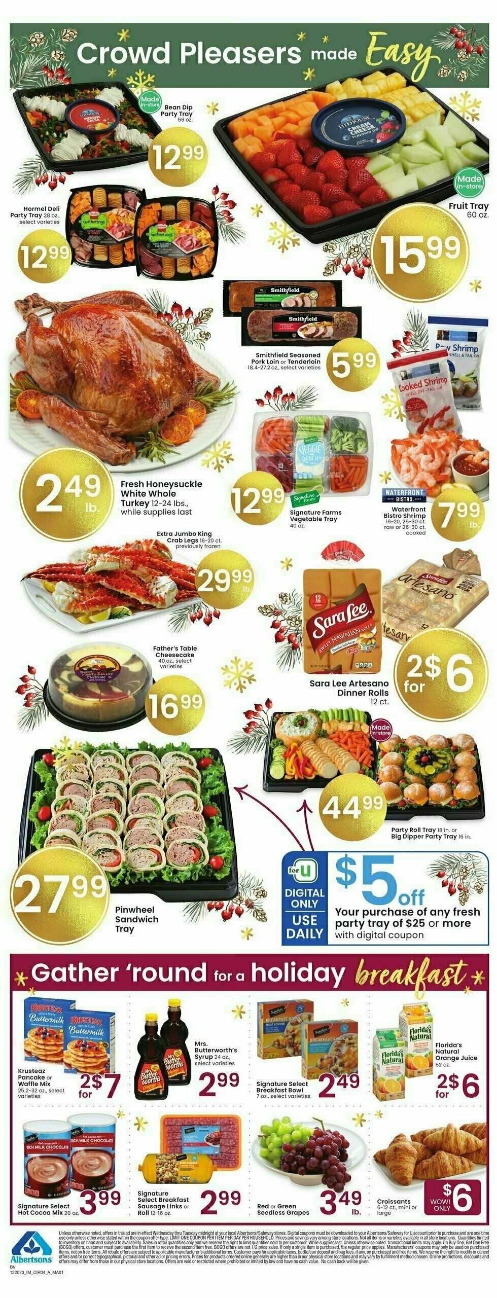 Albertsons Weekly Ad Weekly Ad from December 20