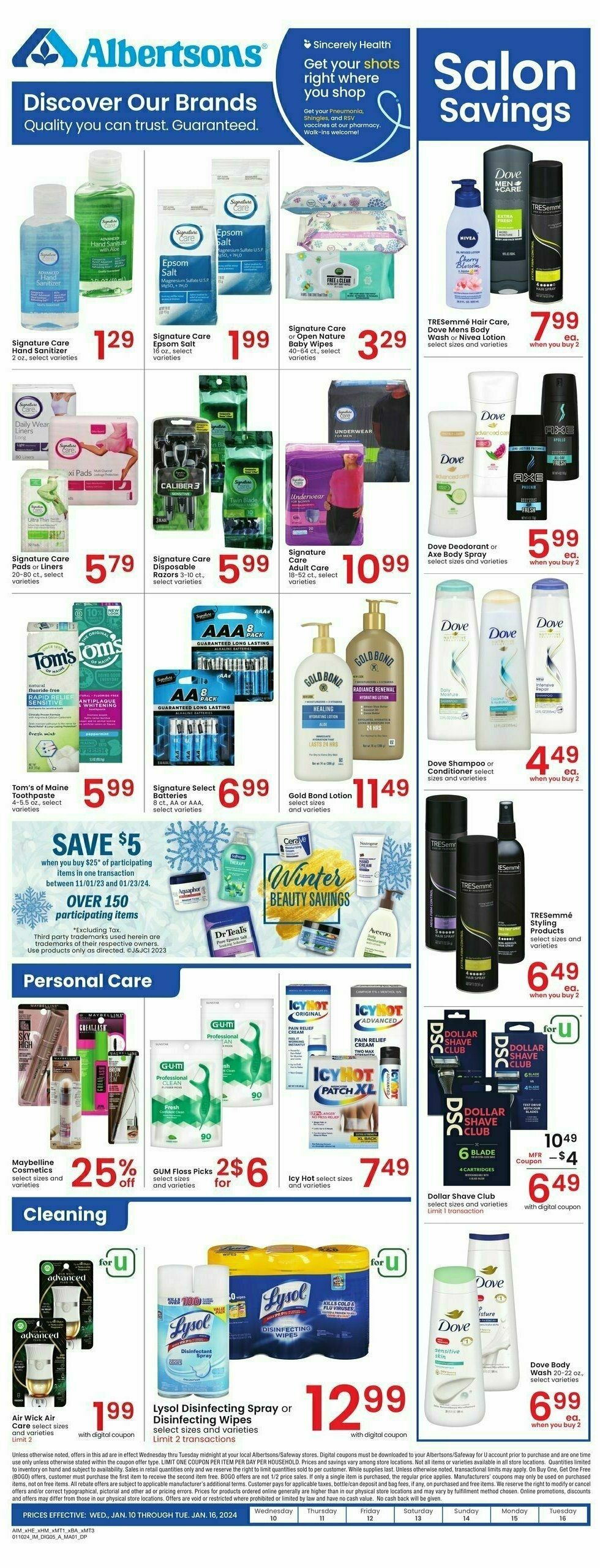 Albertsons Weekly Ad from January 10