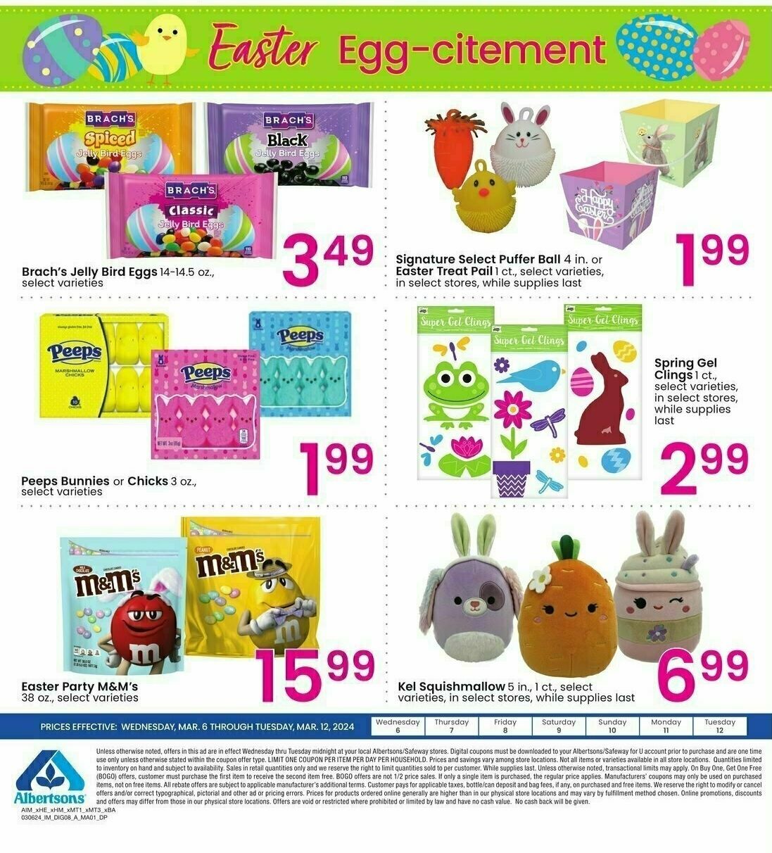 Albertsons Bonus Savings Weekly Ad from March 6