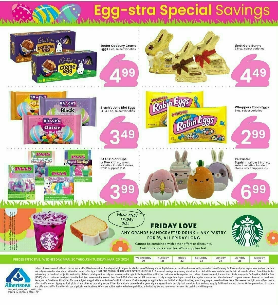 Albertsons Bonus Savings Weekly Ad from March 20