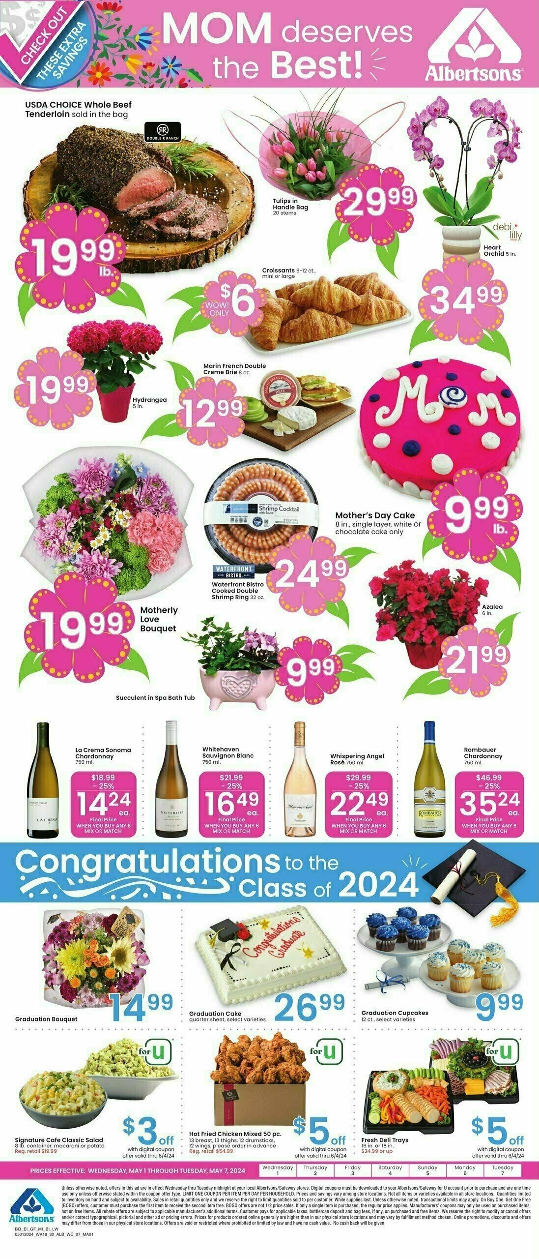 Albertsons Bonus Savings Weekly Ad from May 1