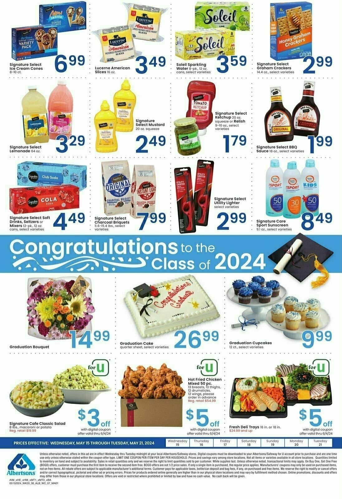 Albertsons Bonus Savings Weekly Ad from May 15