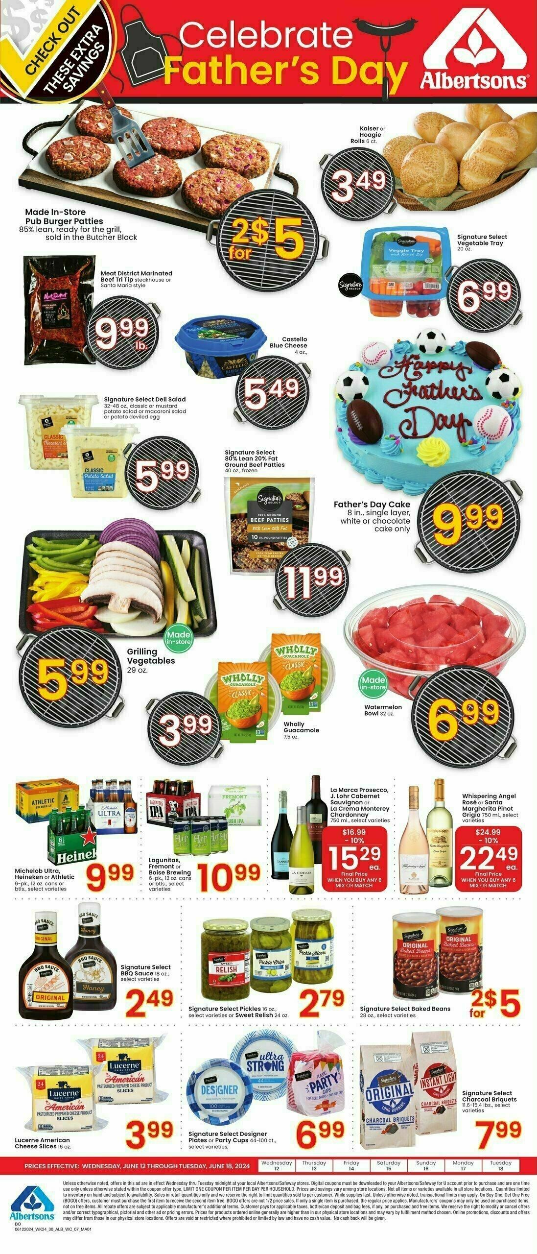 Albertsons Bonus Savings Weekly Ad from June 12