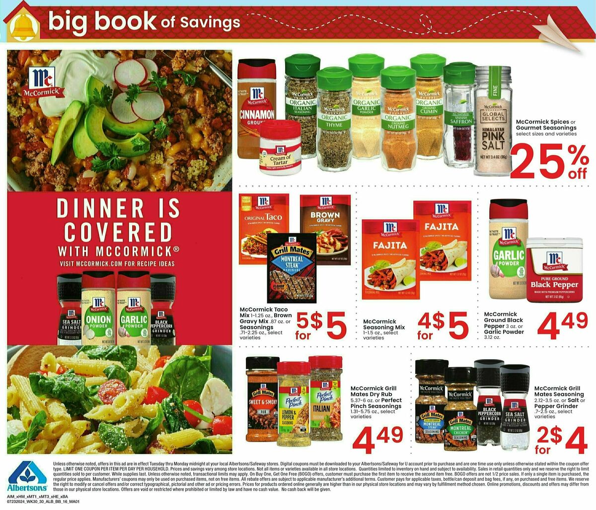 Albertsons Big Book of Savings Weekly Ad from July 23