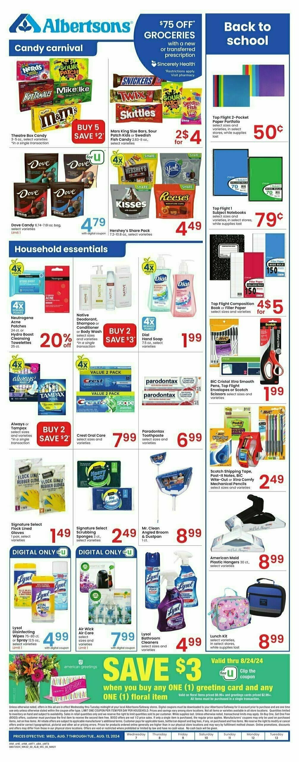 Albertsons Weekly Ad from August 7