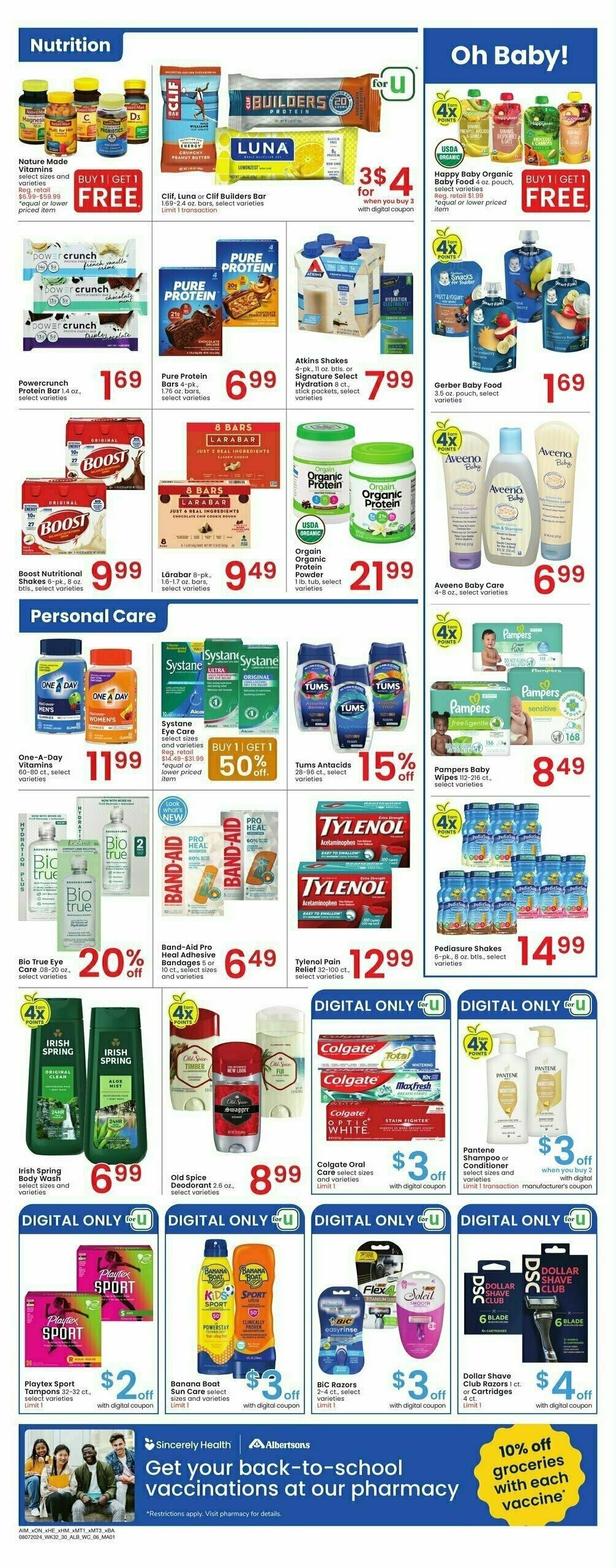 Albertsons Weekly Ad from August 7