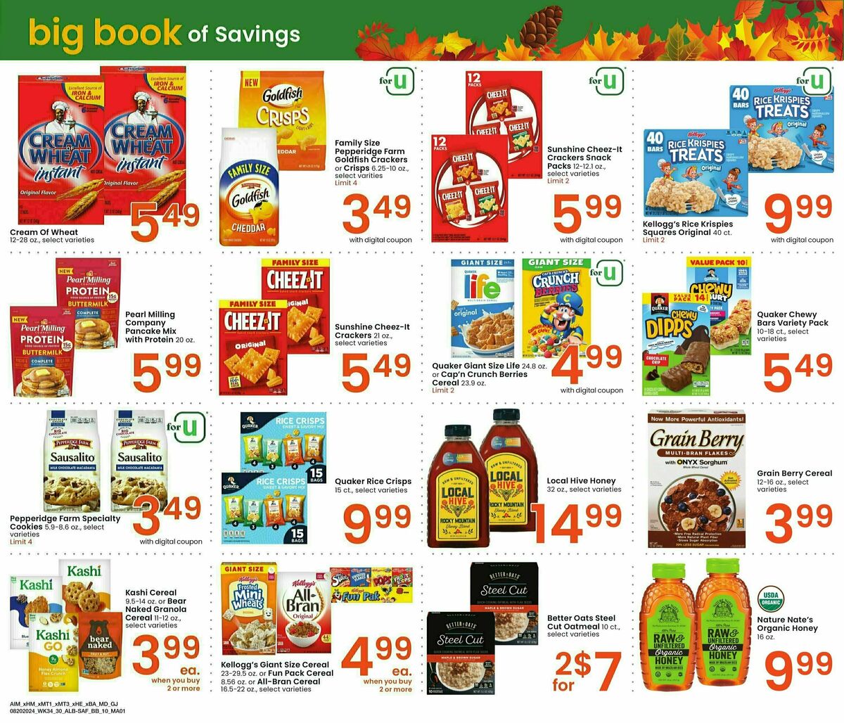 Albertsons Big Book of Savings Weekly Ad from August 20