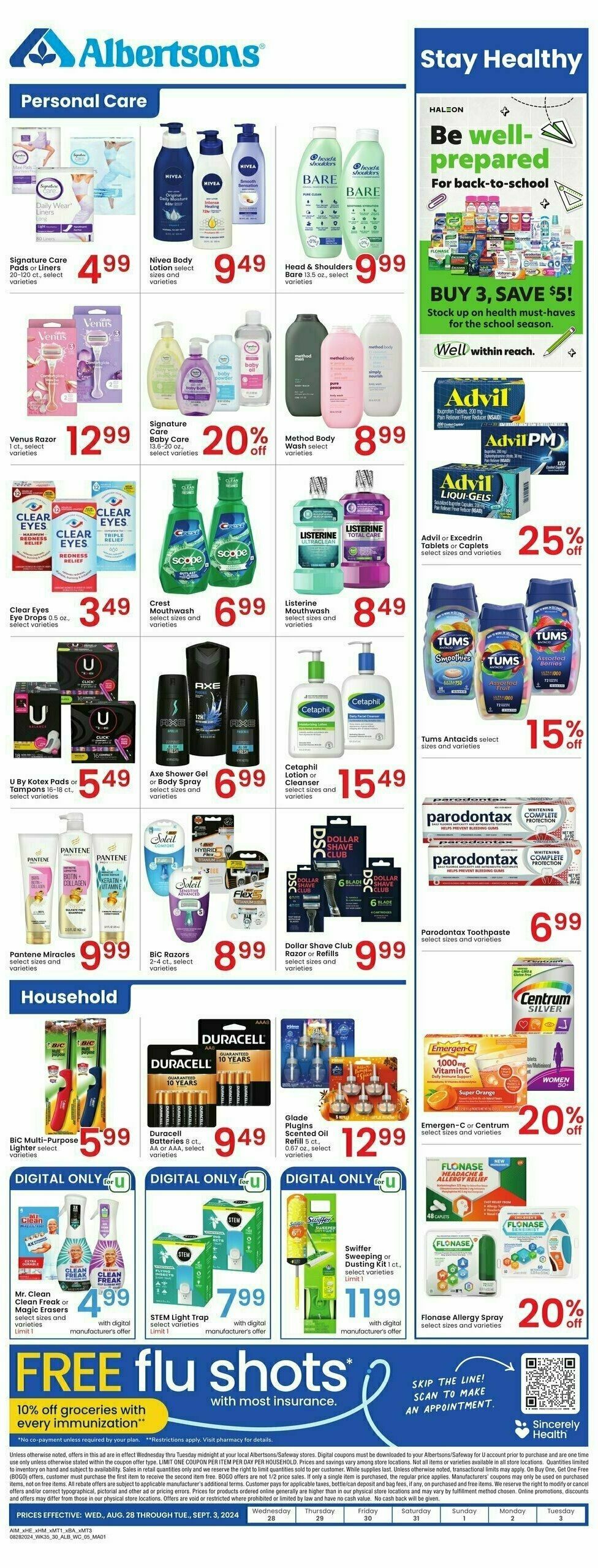 Albertsons Weekly Ad from August 28