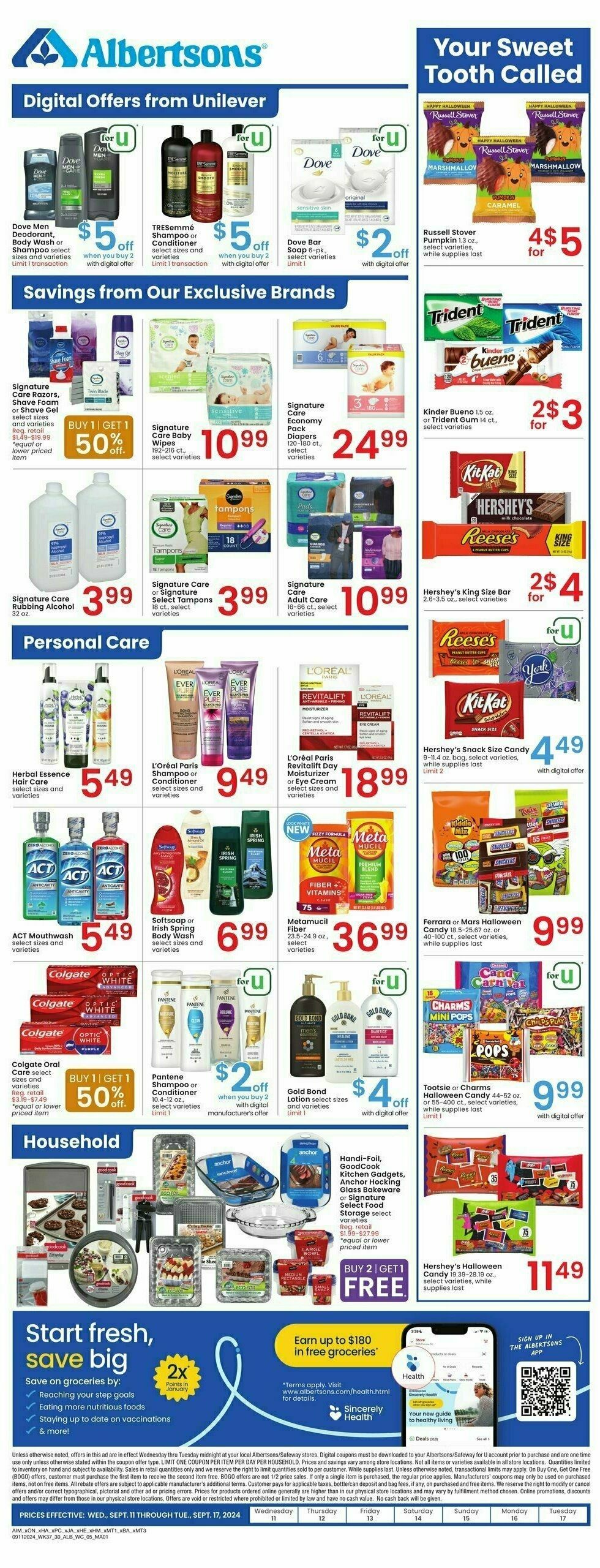 Albertsons Weekly Ad from September 11