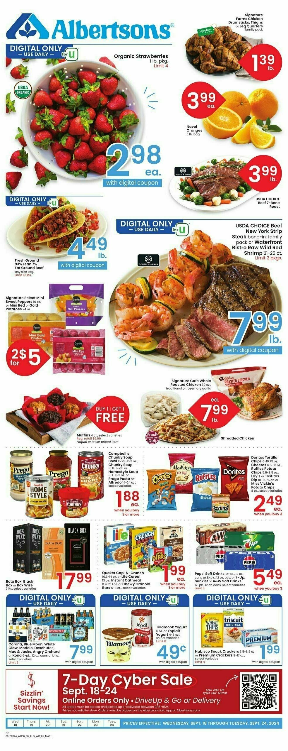 Albertsons Weekly Ad from September 18