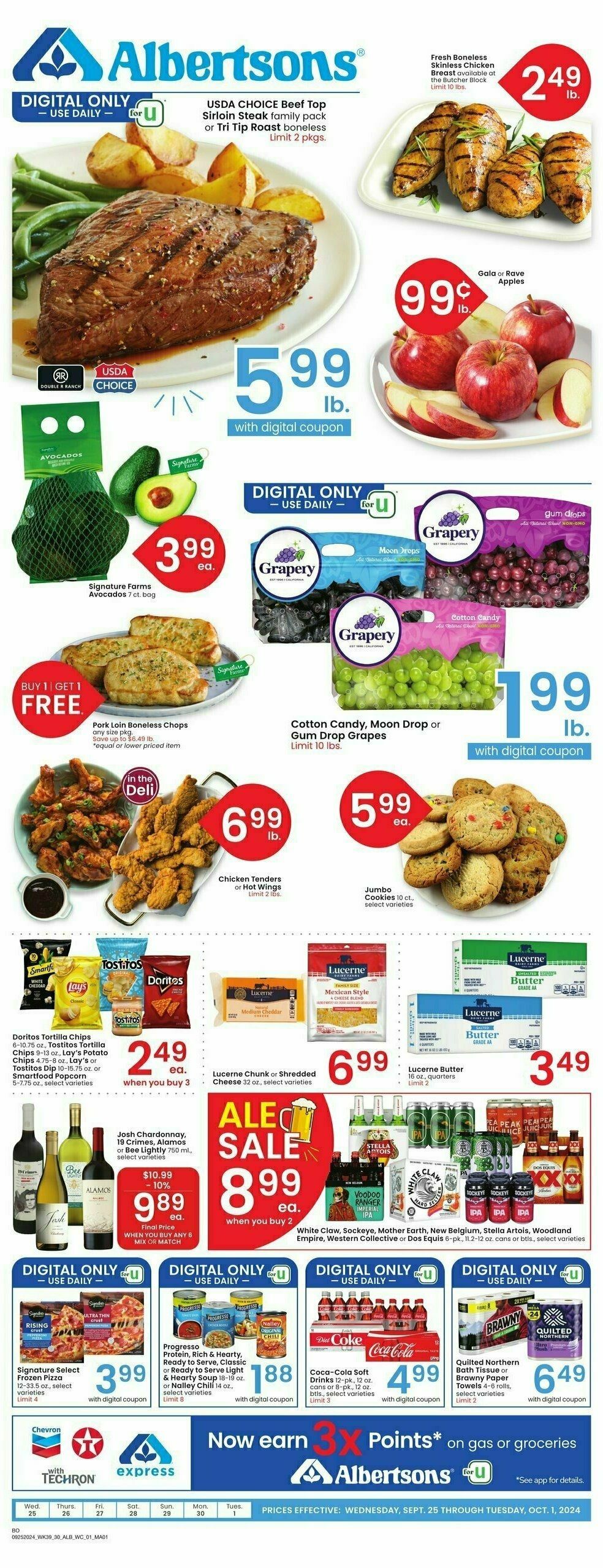 Albertsons Weekly Ad from September 25