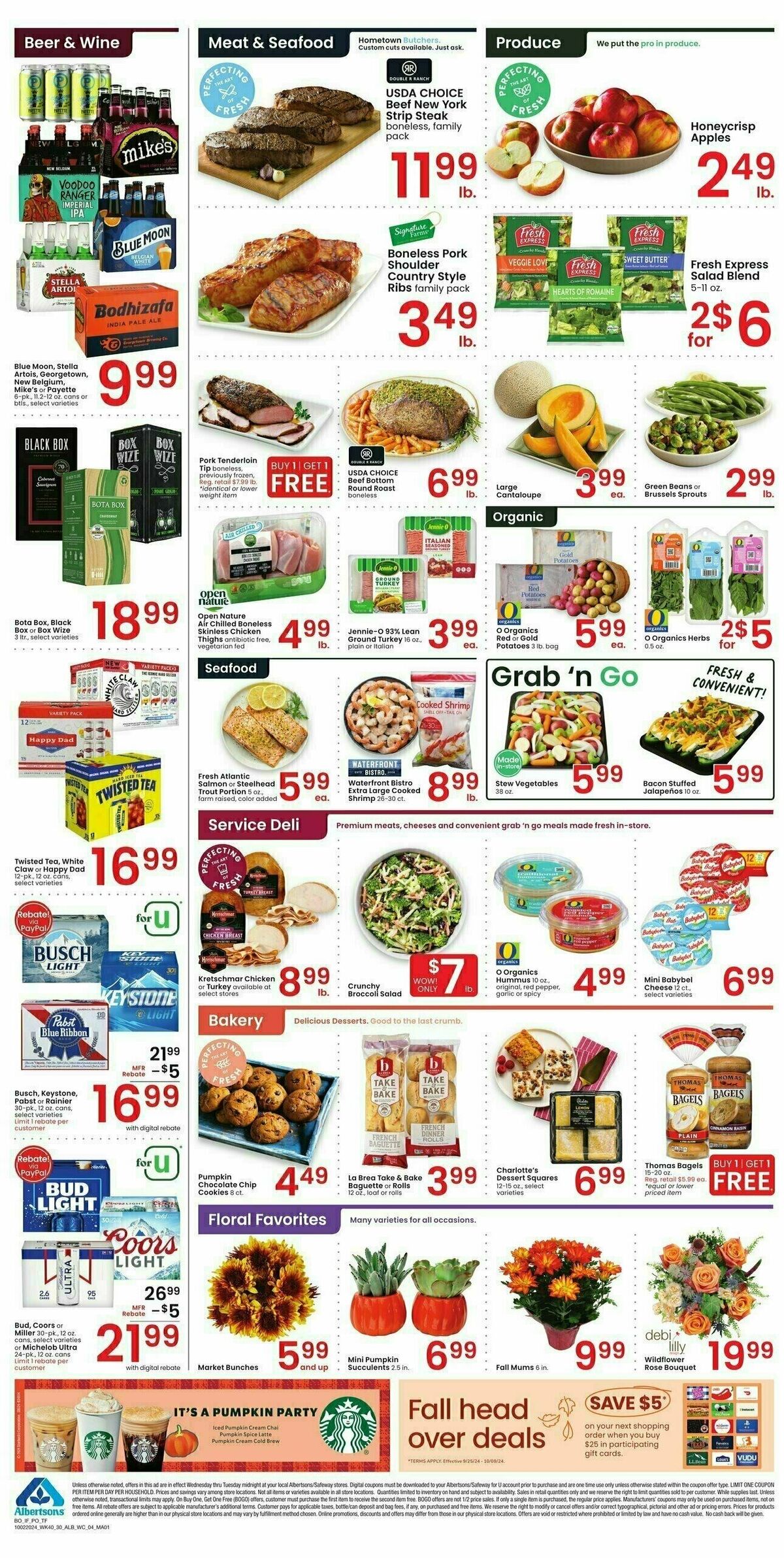 Albertsons Weekly Ad from October 2