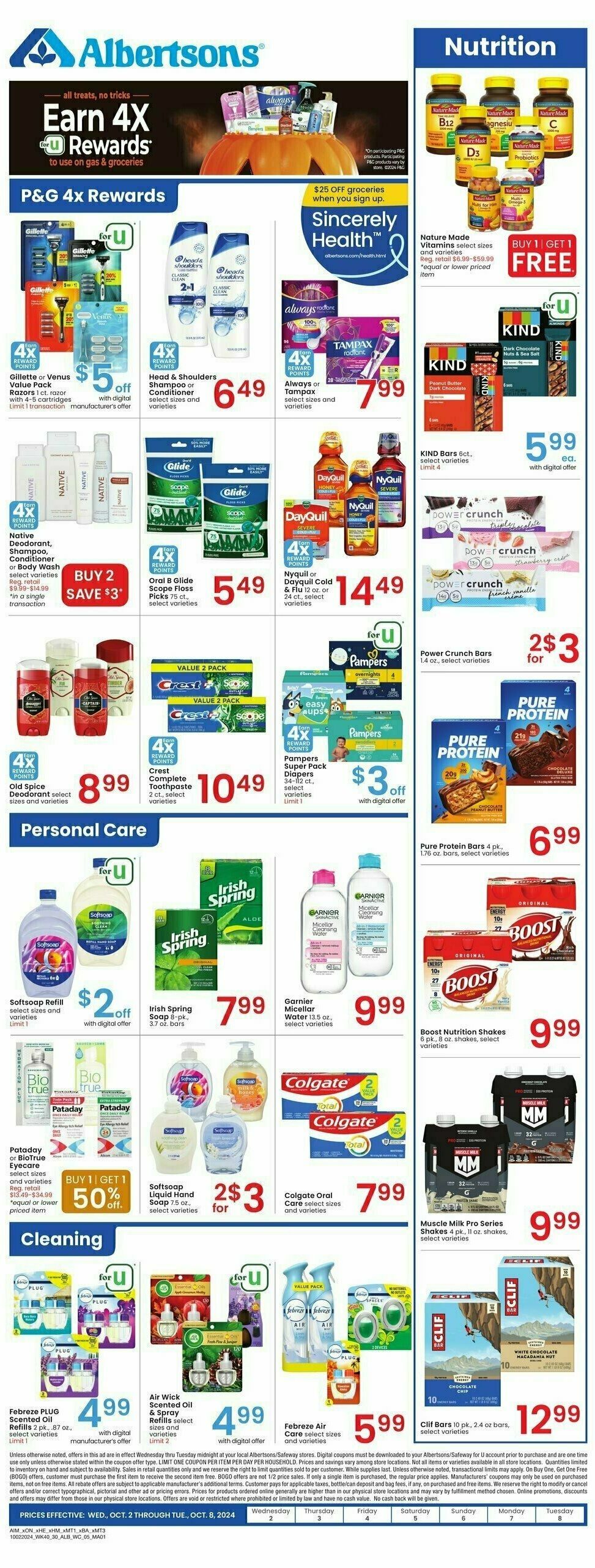 Albertsons Weekly Ad from October 2