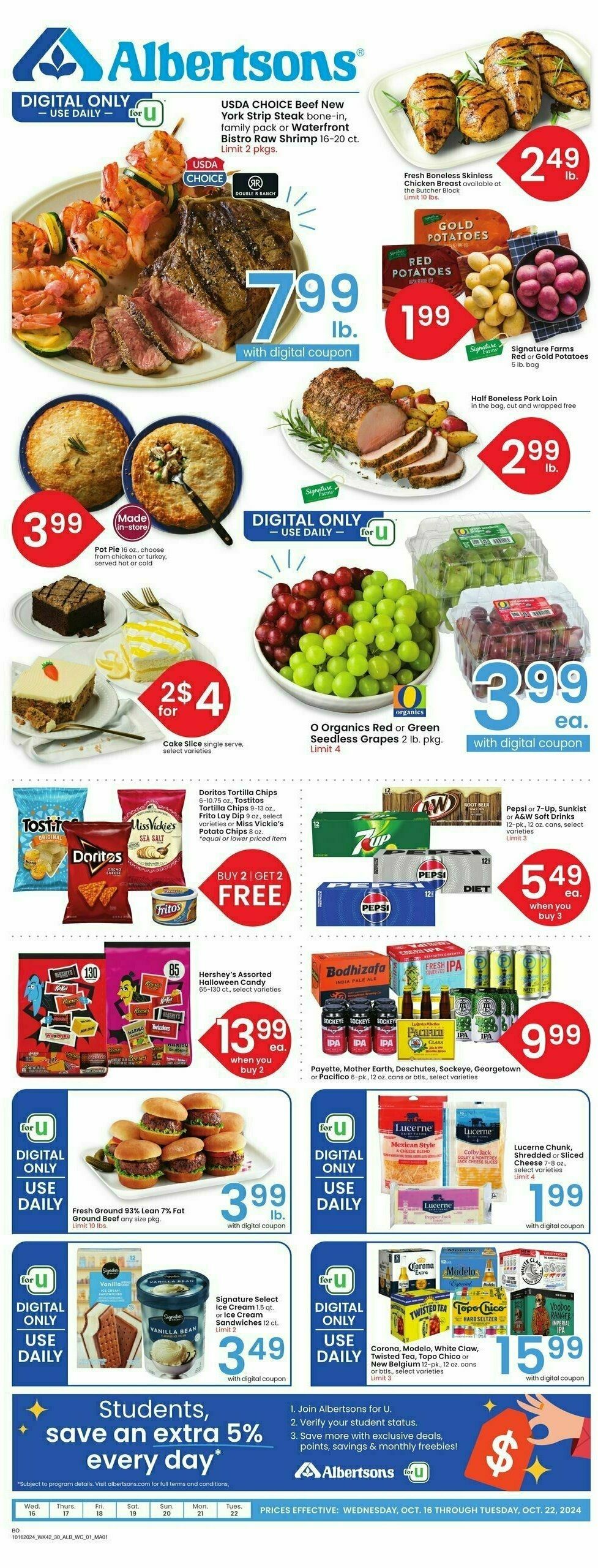 Albertsons Weekly Ad from October 16