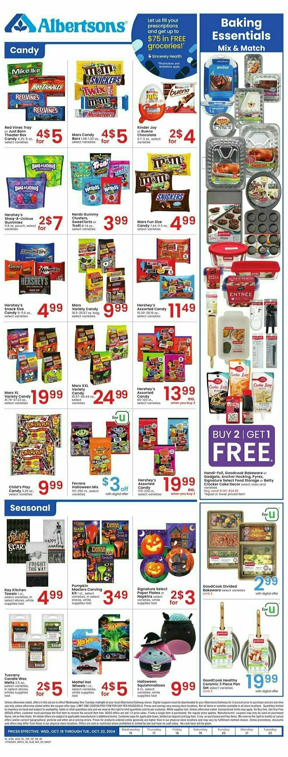 Albertsons Weekly Ad from October 16