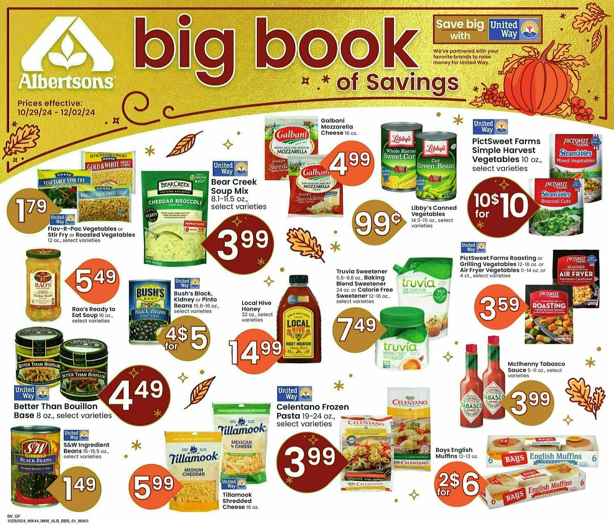 Albertsons Big Book of Savings Weekly Ad from October 29