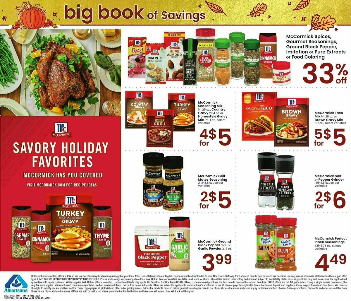 Albertsons Big Book of Savings Weekly Ad from October 29