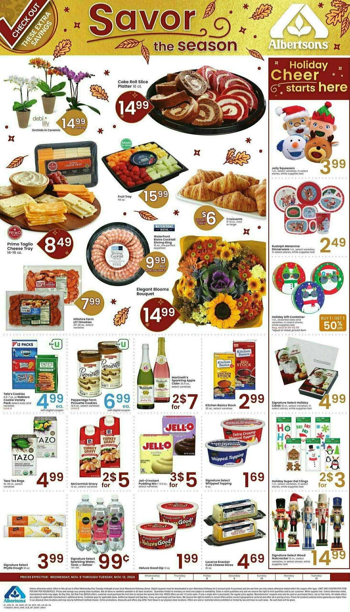 Albertsons Specialty Publication Weekly Ad from November 6